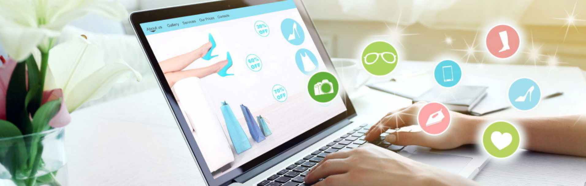 woman-using-laptop-at-workplace-online-shopping