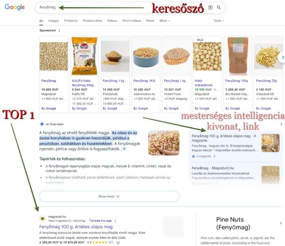 google keresés képernyőfelvétel